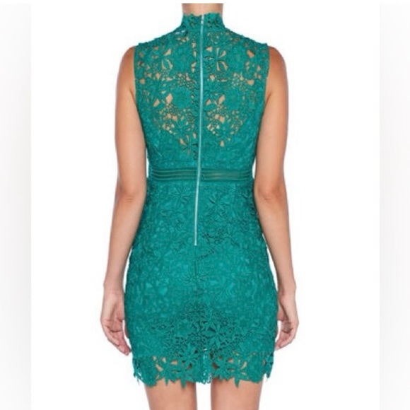 Bardot Eleni Green Lace Dress - Picture 2 of 6